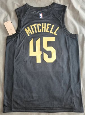 Maillot de Basket #45 Mitchell Cavaliers statement edition Noir